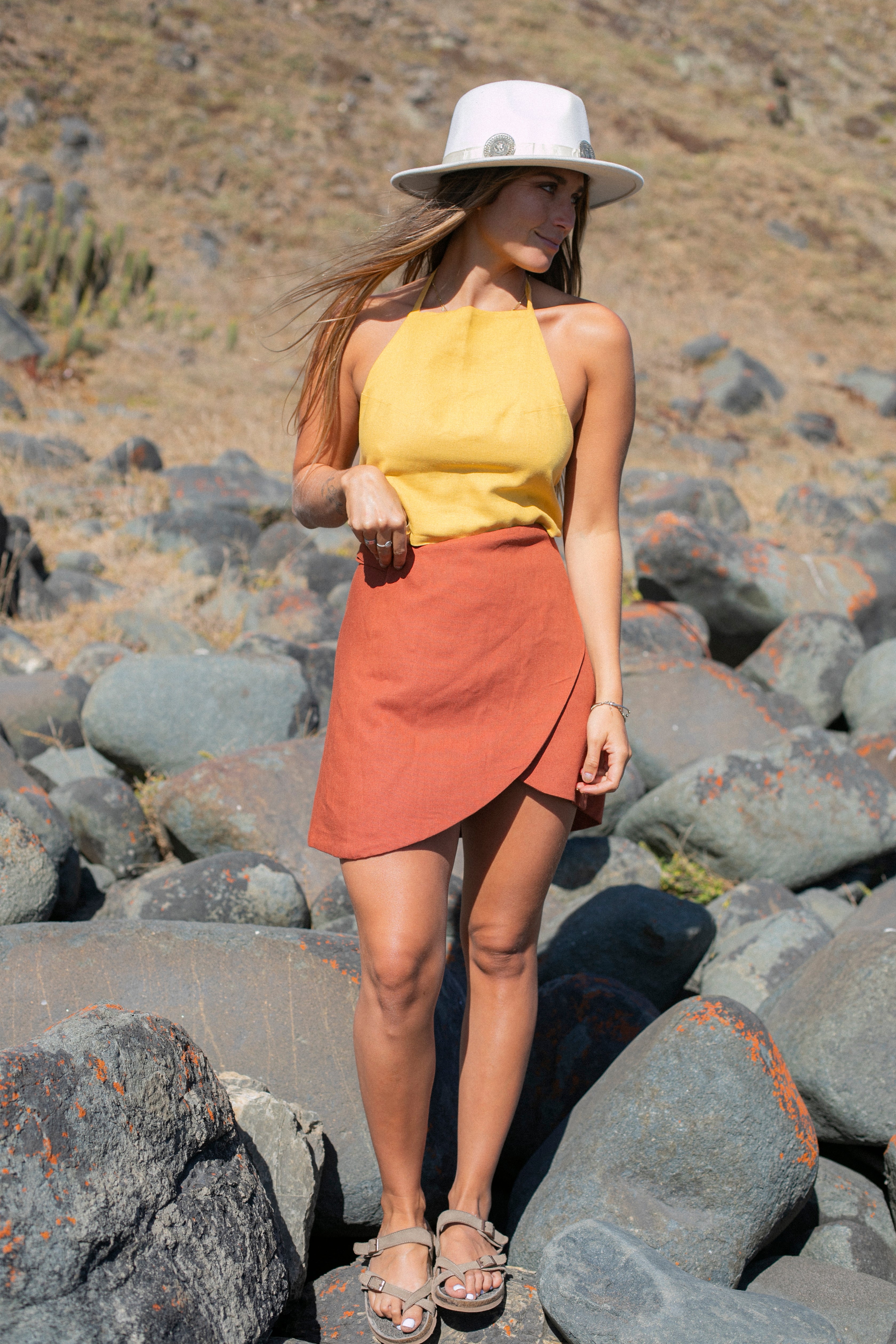 Falda Algarve Terracota